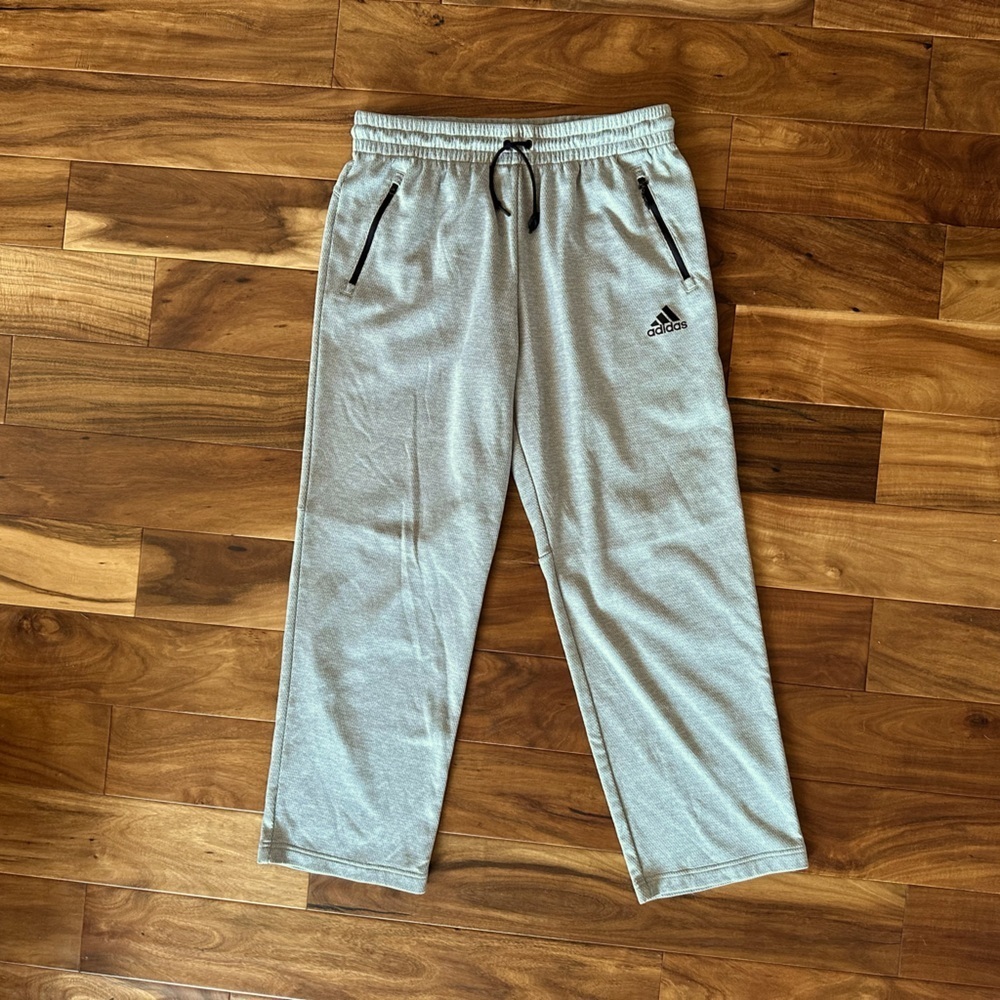 Adidas Grey Athletic Straight Leg Pants size XL